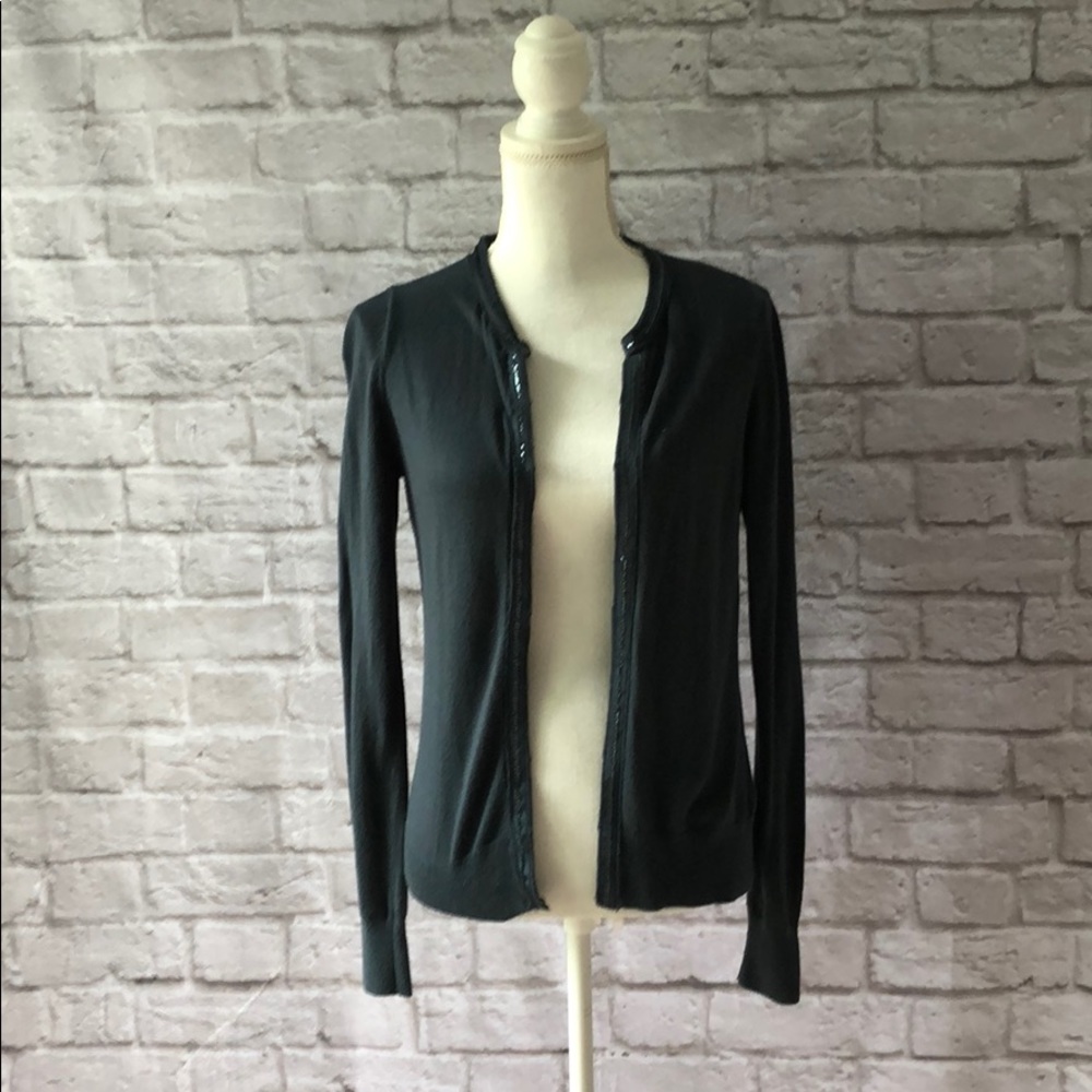 SALE!! Banana Republic blue sequin trim cardigan